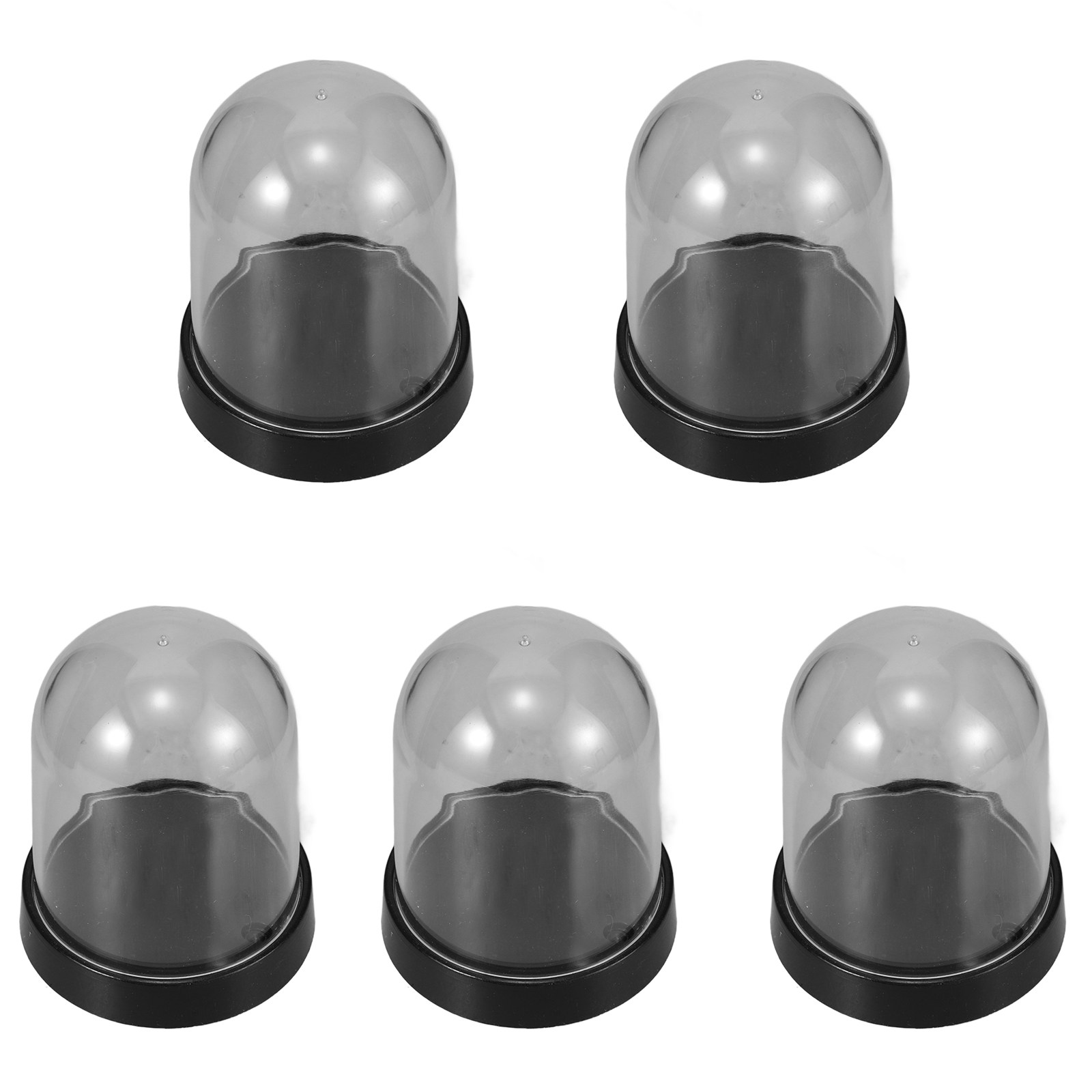 Plastic Dome Clear - 5 Adet Şeffaf Plastik Kubbe Vitrin