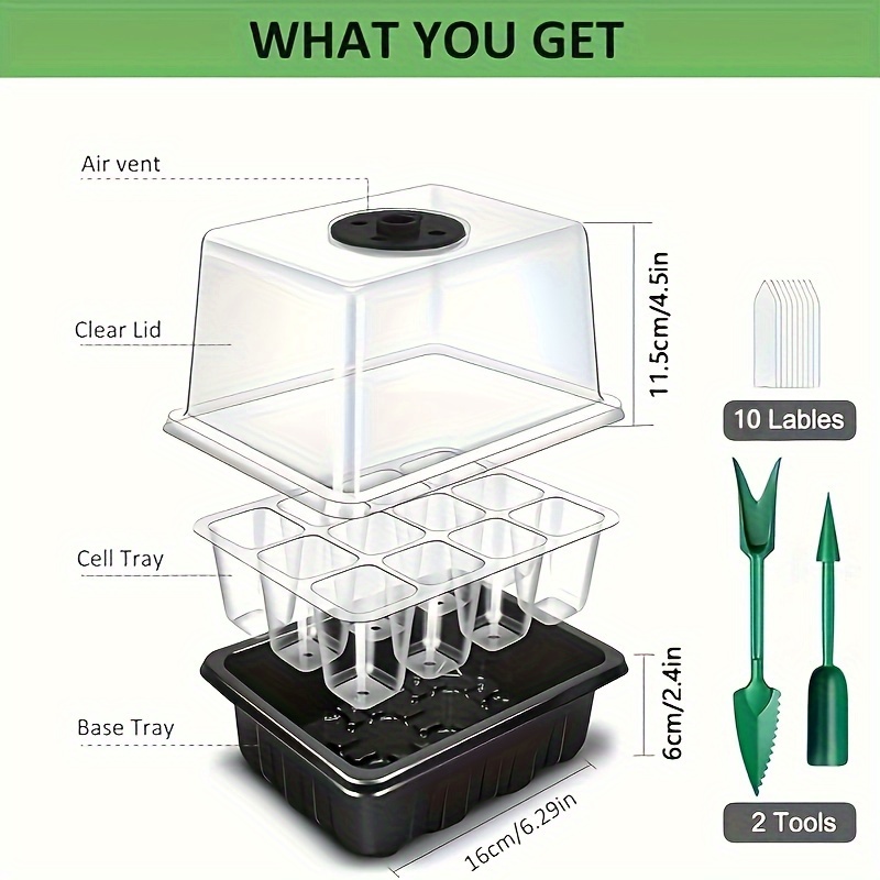 Fide Yetiştirme Kiti - 1/2/3 s - Humidity Dome Kit incelemesi ve fiyatı